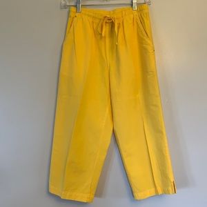 Erika - sz 8P, drawstring cropped pants, yellow‎